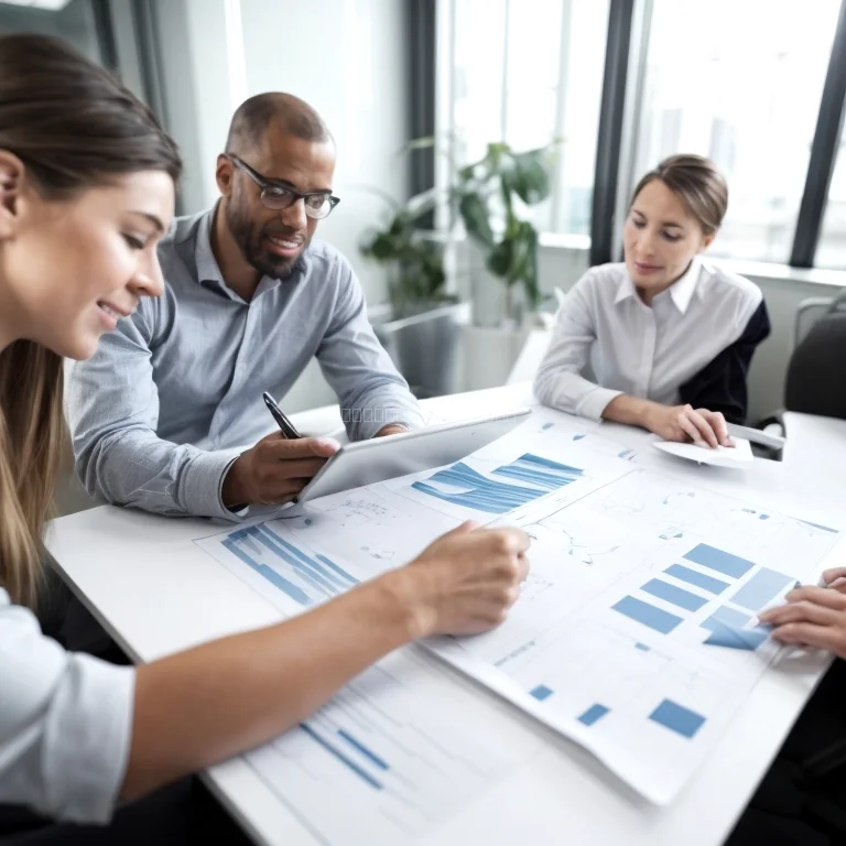 Team kollaboriert digital mit praxisync Plattform